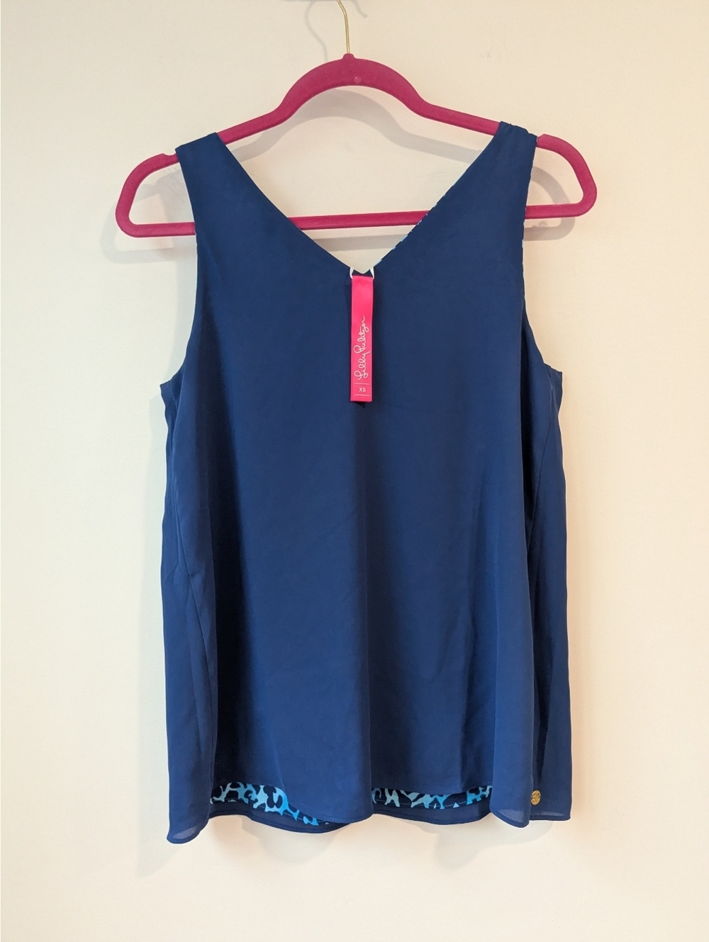 NEW Lilly Pulitzer Florin Reversible Leopard Print Tank - Picture 7 of 8